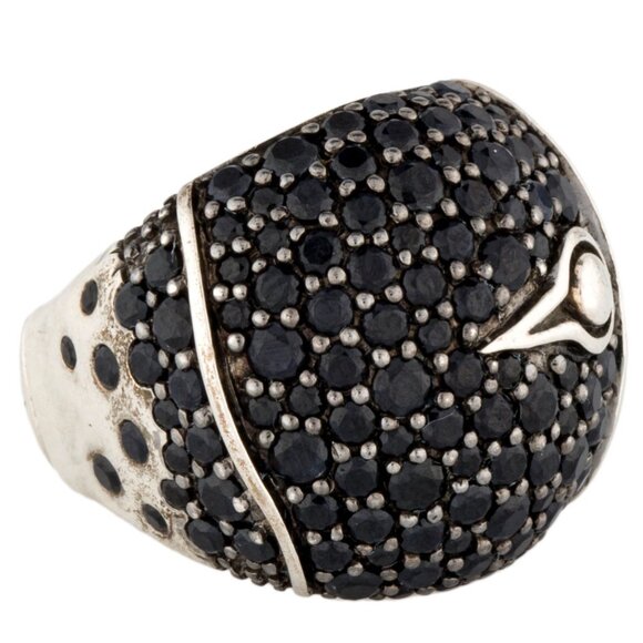 John Hardy Jewelry - JOHN HARDY STERLING SILVER 925 SAPPHIRE BAMBOO LAVA DOME RING
